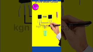 AC line detector  ac line tester Circuit diagram  shorts [upl. by Kin291]