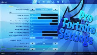 Fortnite  افضل اعدادات محترفين فورت نايت  شرح اعدادات التحديث الجديد [upl. by Navoj]