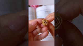 How To Make Flower Ring DIY 😱🥰🌹shorts viral [upl. by Nirroc]