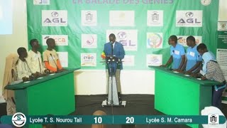 Lycée Saidou Nourou VS Lycée Sergent Malamine Camara  Huitieme de finale Balade des Génies 2024 [upl. by Hannahsohs541]