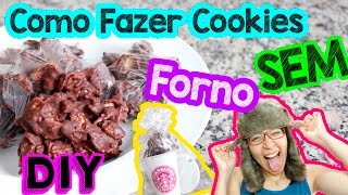 Como Fazer COOKIES SEM FORNO  DIY para Páscoa por Prih Gomes [upl. by Bayard]