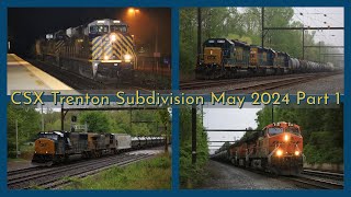 CSX Trenton Subdivision Best Catches Of May 2024 Part 1 [upl. by Ybok]