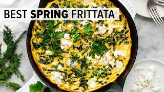 BEST FRITTATA RECIPE  with vibrant spring vegetables [upl. by Krucik]