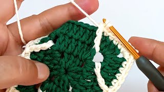 You should learn this new stitch Quick and Relaxing crochet square pattern [upl. by Anavlys600]