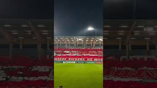 Offenbacher Kickers mit einer schöne Choreo im DFB Pokal 2Runde gegen Karlsruhe [upl. by Sidnak]