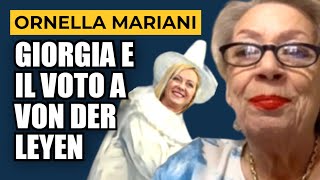 ORNELLA MARIANI SU GIORGIA MELONI E IL VOTO A VON DER LEYEN [upl. by Natsyrk]