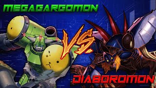 Diaboromon Falls BT15 MegaGargomon vs Diaboromon [upl. by Lateehs]