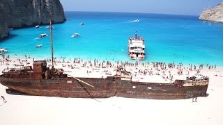 Shipwreck Zakynthos Cavo Grosso Cruises Navagio Beach [upl. by Stallworth]