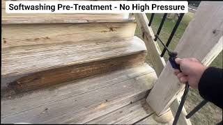 Pretreatment helps remove the grime mold and mildew [upl. by Nilyarg]