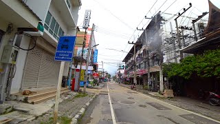 Koh Samui Walking street Chaweng  Christmas day in Thailand  Virtual walking tour [upl. by Ynhoj]