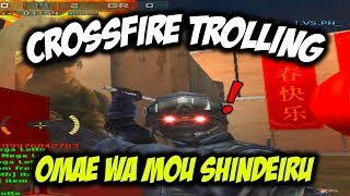 KNIFE ONLY PAR OMAE WA MOU SHINDEIRU NANI  CROSSFIRE TROLLING 😂 [upl. by Yle]