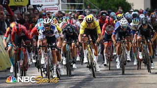 Critérium du Dauphiné 2023 HIGHLIGHTS Stage 2 finish  NBC Sports [upl. by Balliol943]