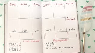 Semana que incluye control de gastos en nuestro bullet journal [upl. by Bentley]