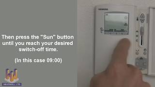 Heatwell Thermostat Programming Video for Siemens RDE20 [upl. by Savory]