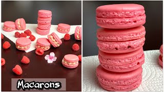 Macarons selber machen  HimbeerMacarons  das beste Rezept  Leckere Rezepte [upl. by Urania904]