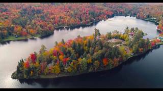 Fall Foliage Vermont  4K aerial video [upl. by Eitsud159]