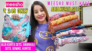 👉Meesho Must Have KurtiKurta SetAfghan Kurta SetCord SetAnarkali Kurti Haul Starting 249 meesho [upl. by Adrien69]