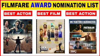 Filmfare Award Nomination List 💥 Best Actor Best Film l Shah Rukh Khan l Ranbir Kapoor [upl. by Harper853]