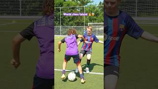 A new TouzaniTV talent has born 🔥 fcbarcelona footballskills [upl. by Narhem]