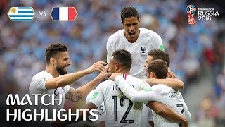 Uruguay v France  2018 FIFA World Cup  Match Highlights [upl. by Aday]