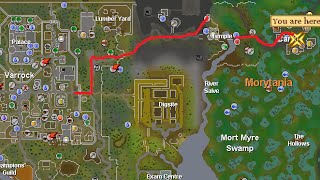 How to get to Canifis  Runescape 2007  Fast and easy  Ghost Ahoy Requirement [upl. by Lesslie772]