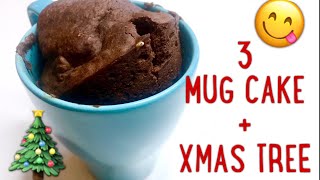 FAST RICETTE 3 MUG CAKE  XMAS TREE [upl. by Huldah354]