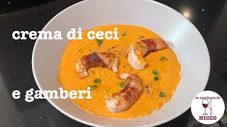 Crema di Ceci e Gamberi al profumo di Rosmarino come al Gambero Rosso [upl. by Crissie120]