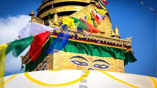 Swayambhu Stupa Nepal  Swayambhunath Stupa [upl. by Kimbell]