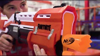 Nerf Fortnite Blasters Battle  Dude Perfect [upl. by Ternan695]