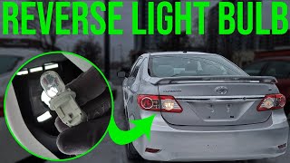 How to Replace Reverse Light Bulb  Toyota Corolla 20092013 [upl. by Maghutte]