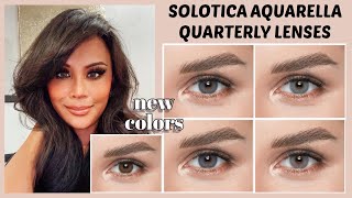 SOLOTICA LENSES REVIEW  NEW SOLOTICA COLORS  COLORED CONTACTS FOR DARK BROWN EYES [upl. by Alamap]