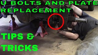 Axle u bolt Replacement How to Replace U Bolts and U Bolt Plates on a Leaf Spring [upl. by Avery]