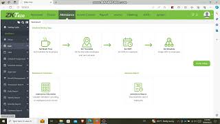 Configure time attendance on ZK Biotime 90 [upl. by Nanyt]