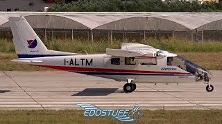 Rare Avioriprese  Partenavia P68 Observer 2 IALTM  Takeoff from Split airport LDSPSPU [upl. by Talmud]