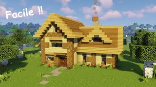 TUTO 72  Comment Faire une Belle Maison en Bois sur MINECRAFT [upl. by Morvin]