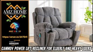 Describing CANMOV Power Lift Recliner for Elderly and Heavy Users Amazon [upl. by Nwahsyar977]