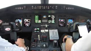 Crj200 cockpit takeoff dtw 3 [upl. by Suiravaj90]