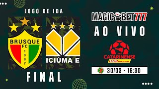 JOGO COMPLETO BRUSQUE X CRICIÚMA  FINAIS  JOGO DE IDA  CATARINENSE 2024 [upl. by Tawnya467]