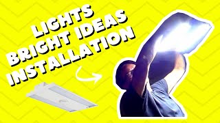 Brilliant Solutions Installing and Reviewing Linear High Bay Shop Lights [upl. by Rramed]