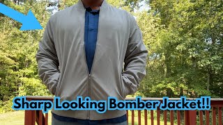 COOFANDY Mens Lightweight BomberJacket Casual Flight Coat Zip Up Textured Jacket fashion [upl. by Aleetha485]