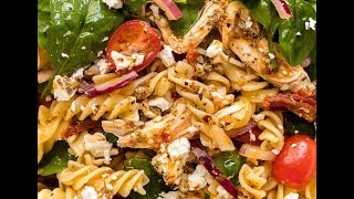 Pasta Salad with Chicken and Sun Dried Tomato [upl. by Ennairol881]