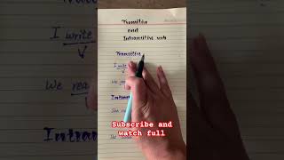 Transitive and intransitive verbtna english assessmenttest englishvocabulary education [upl. by Nirra]