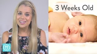 3 Weeks Old What to Expect  Channel Mum [upl. by Adiaj]