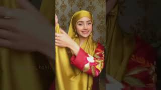 Stunning Wedding Hijab Tutorial [upl. by Ydnec]