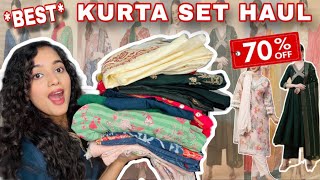 Ajio Kurta Sets Haul  Anarkali Haul  Ajio Haul [upl. by Welsh569]