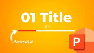 How to Make an Animated Progress Bar in PowerPoint [upl. by Mycah]