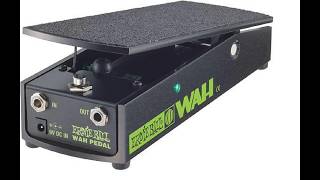 Ernie Ball 6185 wah guitar effect pedal short test [upl. by Ricarda]