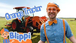 Blippis Tractor Adventure Learning and Riding Fun  Blippi  Kids TV Shows Full Episodes [upl. by Htez]