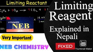 Class 11 Chemistry  Limiting Reagent Numerical and All Concepts [upl. by Ulund]