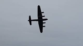 BBMF Lancaster flying to Dambusters March Shuttleworth Proms 2024 [upl. by Ezaria]